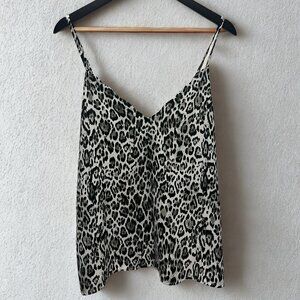 Socialite Scalloped Animal Print Cami